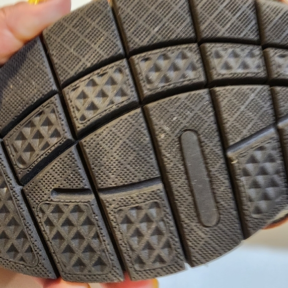 WOMEN'S Caramel Leather Upper Flat Cushioned Thong Sandals size 10 - Picture 8 of 14